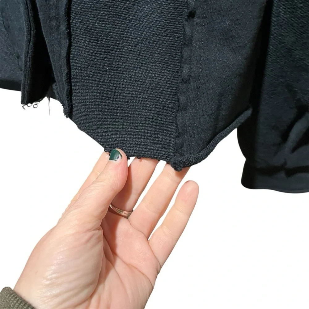 NATURAL LIFE Black Cropped Button Down Utility Jacket XS/S - Picture 5 of 10